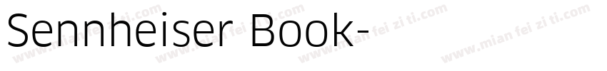 Sennheiser Book字体转换